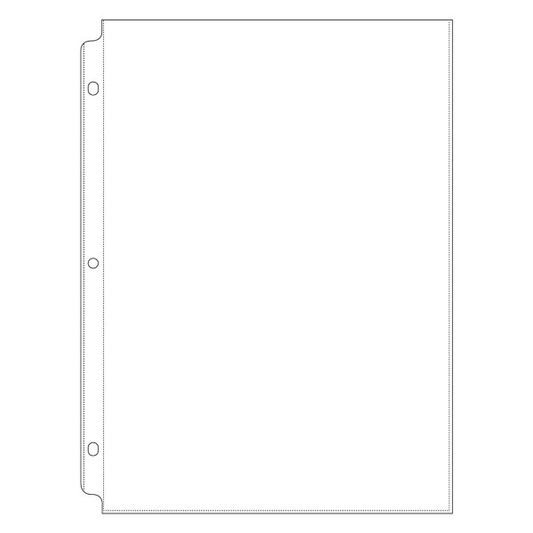 Bulk 8 x 10 Top-Loading 3-Ring Binder Pages - 25 Sheets