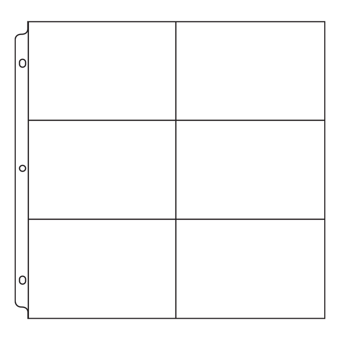 Graphic Image 3-Ring Large Binder Page Refill for 4 x 6 Photos