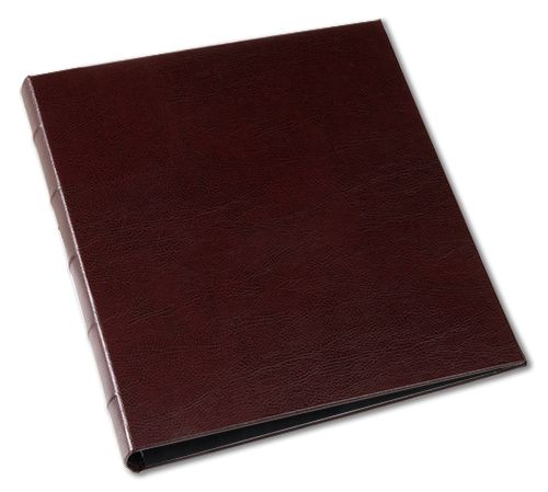 Library Look Bonded Leather 8.5 x 11 3-Ring Binder