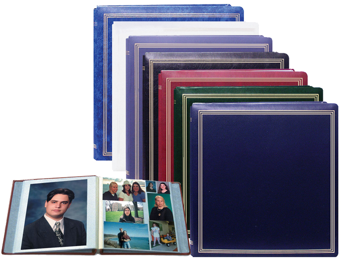 Gold Embellished Magnetic 3-Ring Binder Photo Album