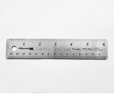 Stainless Steel Ruler 6 inch