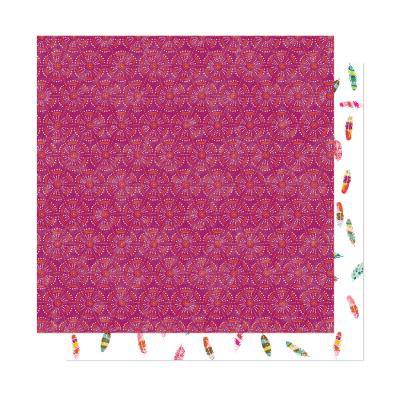 American Crafts Brave Spirit 12x12 Patterned Cardstock part of the New Day open stock paper collection