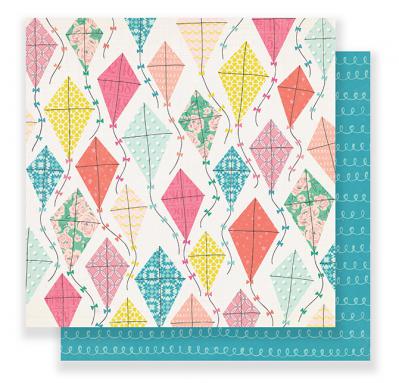 Maggie Holmes Carousel Summertime 12x12 Patterned Cardstock