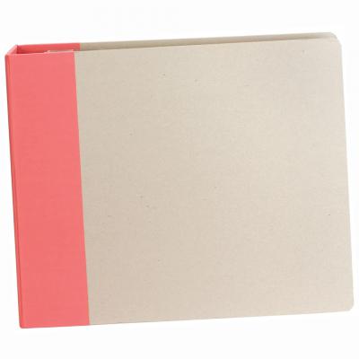 Modern 12 x 12 Raspberry and Kraft 3-Ring binder