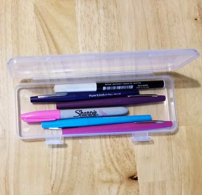 Translucent Pencil Case, Large Capacity Stationery Box For Pencils