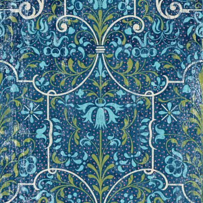 K and Company 12x12 blue, teal and green floral project paper