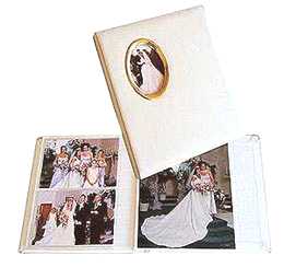Wedding Photo Album - Holds (100) 5x7 and (4) 8x10 Photos Album Size 10-1/2 x