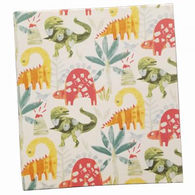 Dinosaur themed fabric covered photo album binder by Rag and Bone