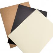 8.5 x 11 110 lb Heavy weight Cardstock in Cream, Kraft and Black