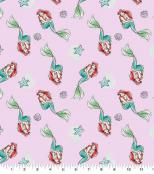 Disney Princess Ariel Little Mermaid Shell Toss Fabric