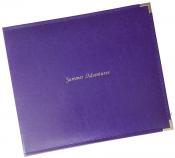 Photo Binder (for 5x7 photos) with Garnet Silk Cover - 25 Sleeves