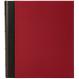 Linen and Leather 4x6 Photo Album Binder - Dark Red