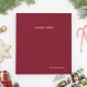 Cranberry Holiday Cards Binder