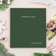 Pine Green Vegan Leather Bound Holiday Binder